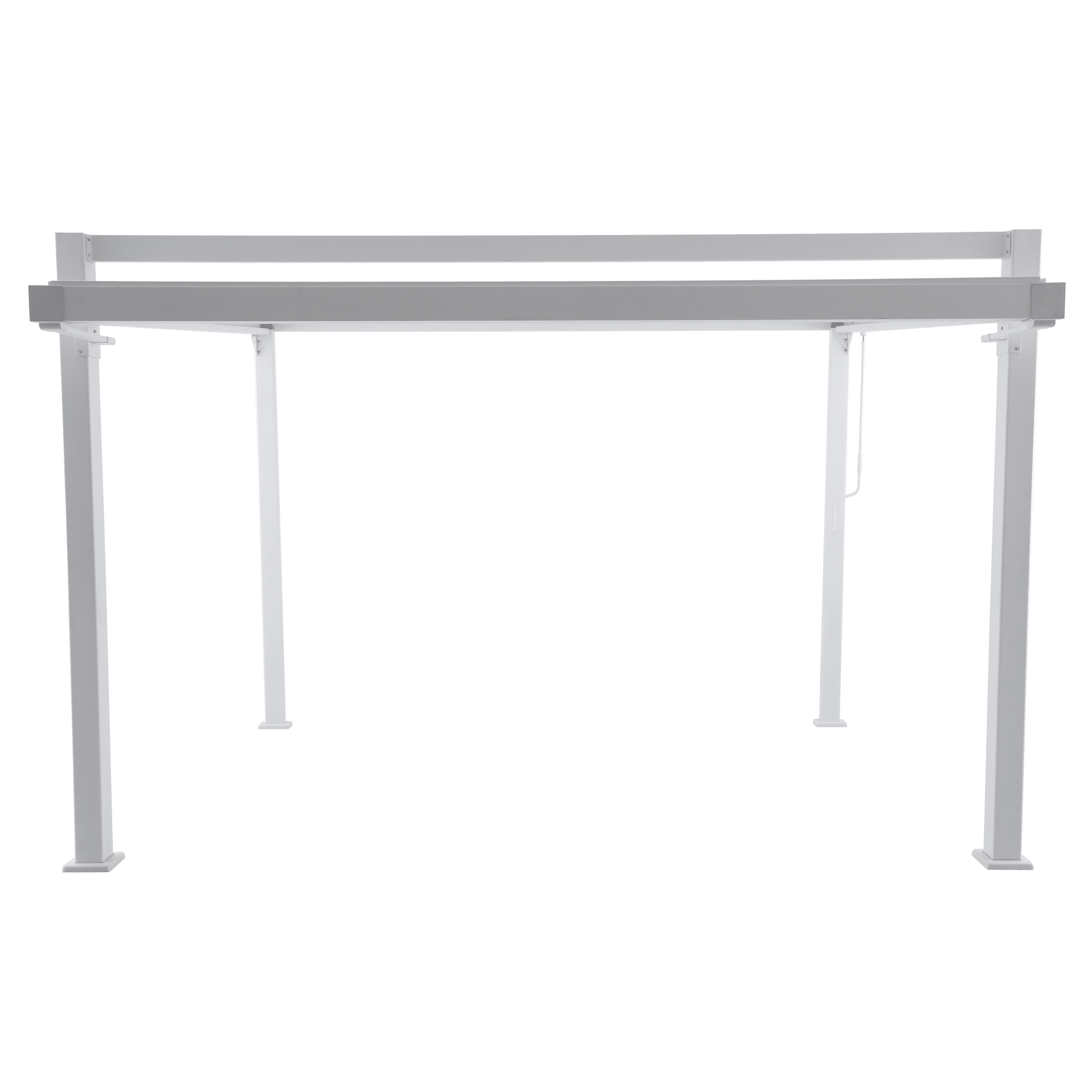 Clima Odyssea bioclimatic pergola in white Naterial aluminium, 319 x 380.5 cm