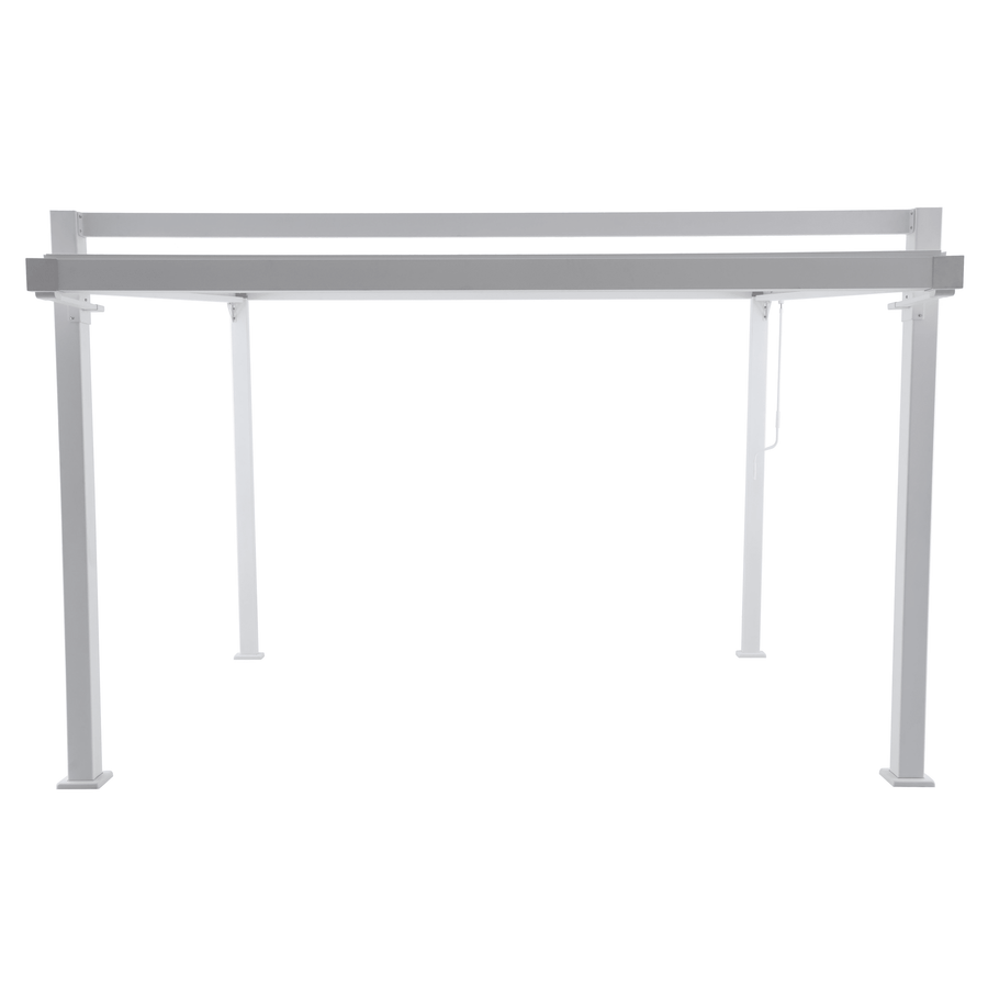 Clima Odyssea bioclimatic pergola in white Naterial aluminium, 319 x 380.5 cm