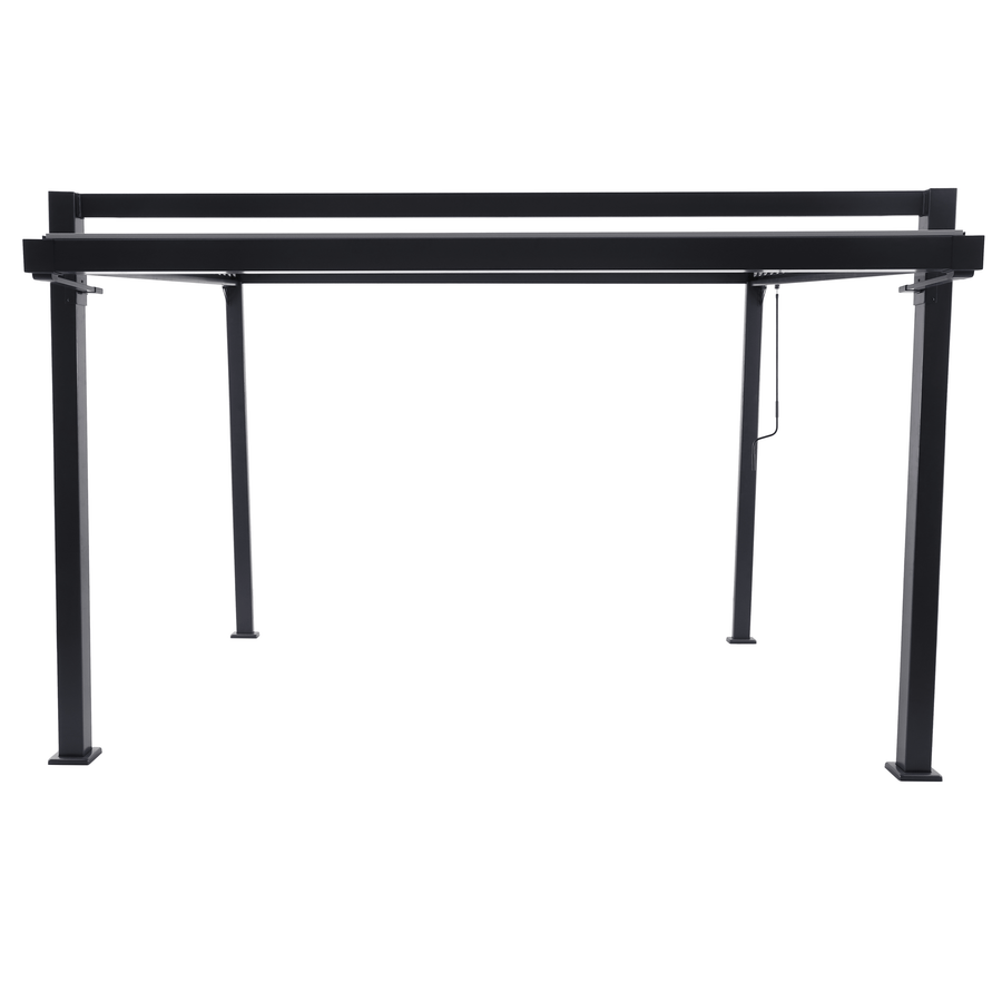 Odyssea bioclimatic aluminium lean-to pergola, 319 x 380.5 cm, anthracite, Naterial
