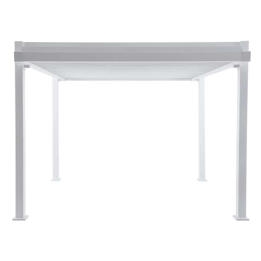 Clima Odyssea bioclimatic aluminium pergola, 320 x 358.5 cm, white Naterial