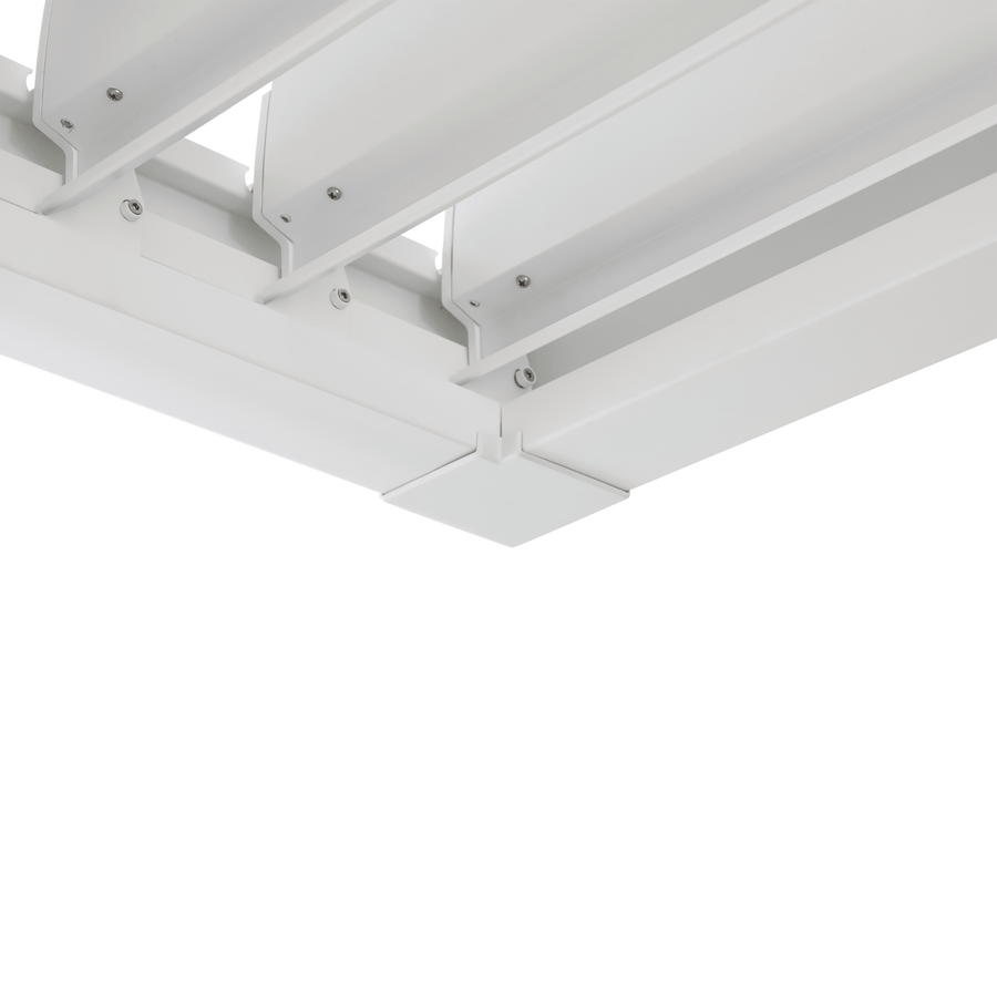 Clima Odyssea bioclimatic aluminium pergola, 320 x 358.5 cm, white Naterial