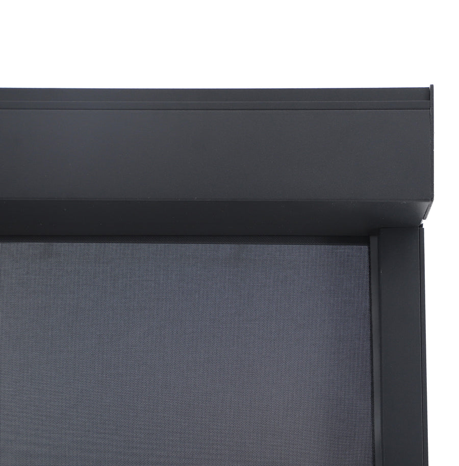 3-metre-wide anthracite-coloured Clima Astra pergola awning