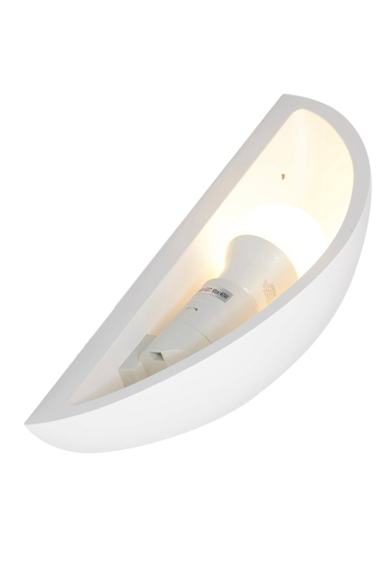 Bricocenter MORITZ WALL LIGHT PLASTER WHITE D31X12.5X9CM E27=28W