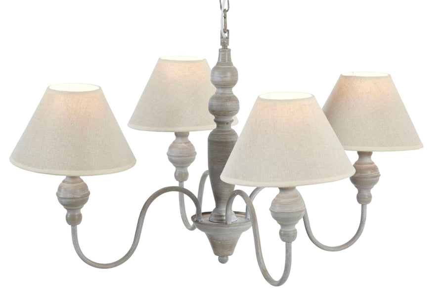 Bricocenter ROMANCE METAL CHANDELIER BEIGE D70 4XE14=40W