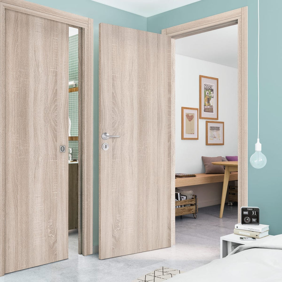 Bricocenter HINGED BRUSH DOOR 90X210 COGNAC