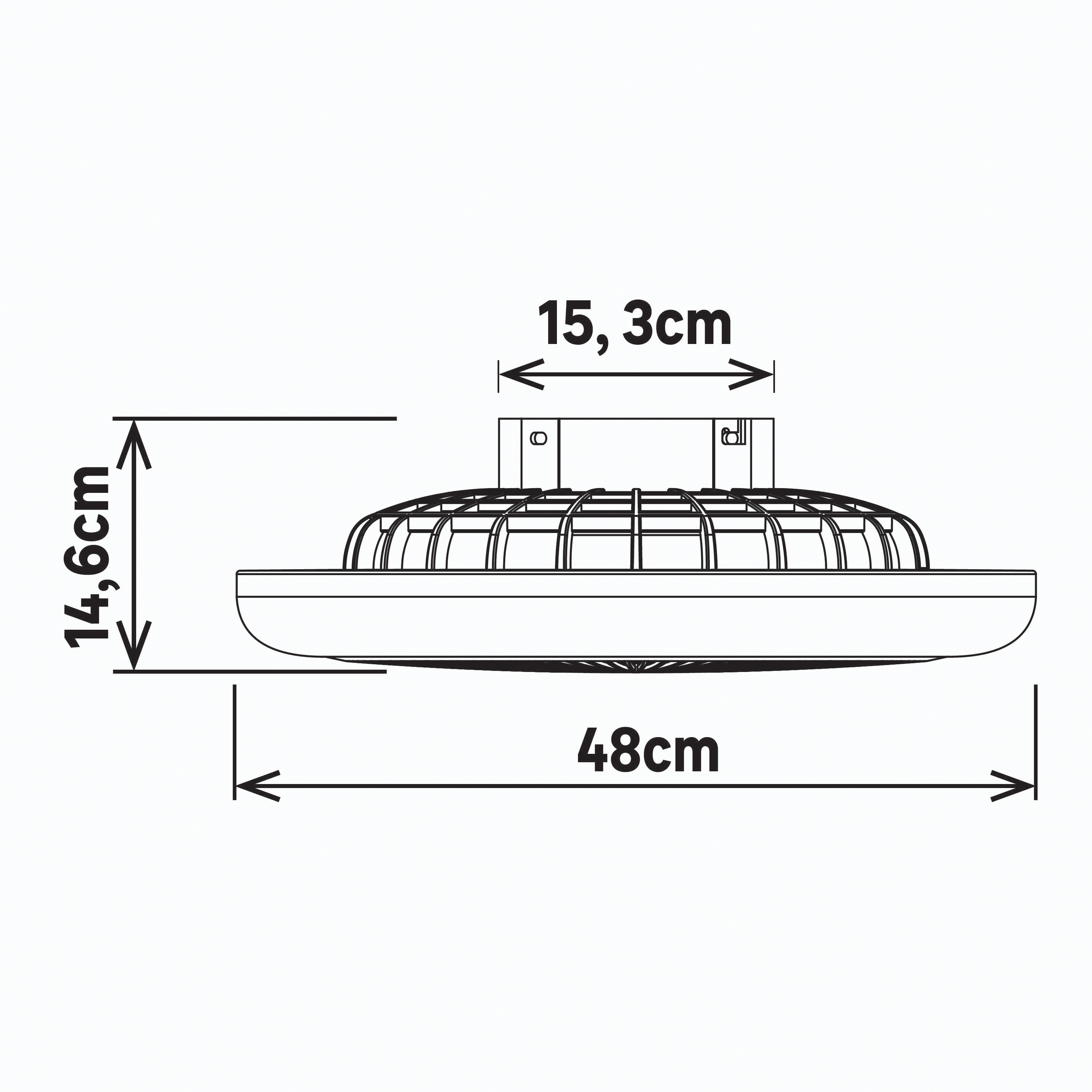 Patna ceiling light with fan, white plastic, D48 cm, LED 2300lm CCT dimmable RGBW