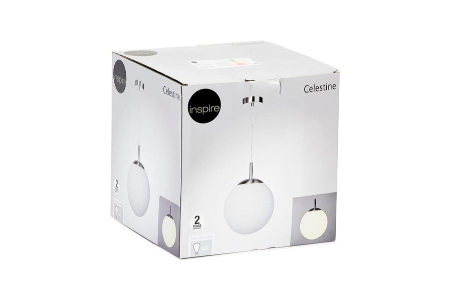 Bricocenter CELESTINE CHANDELIER WHITE GLASS D25 E27=60W