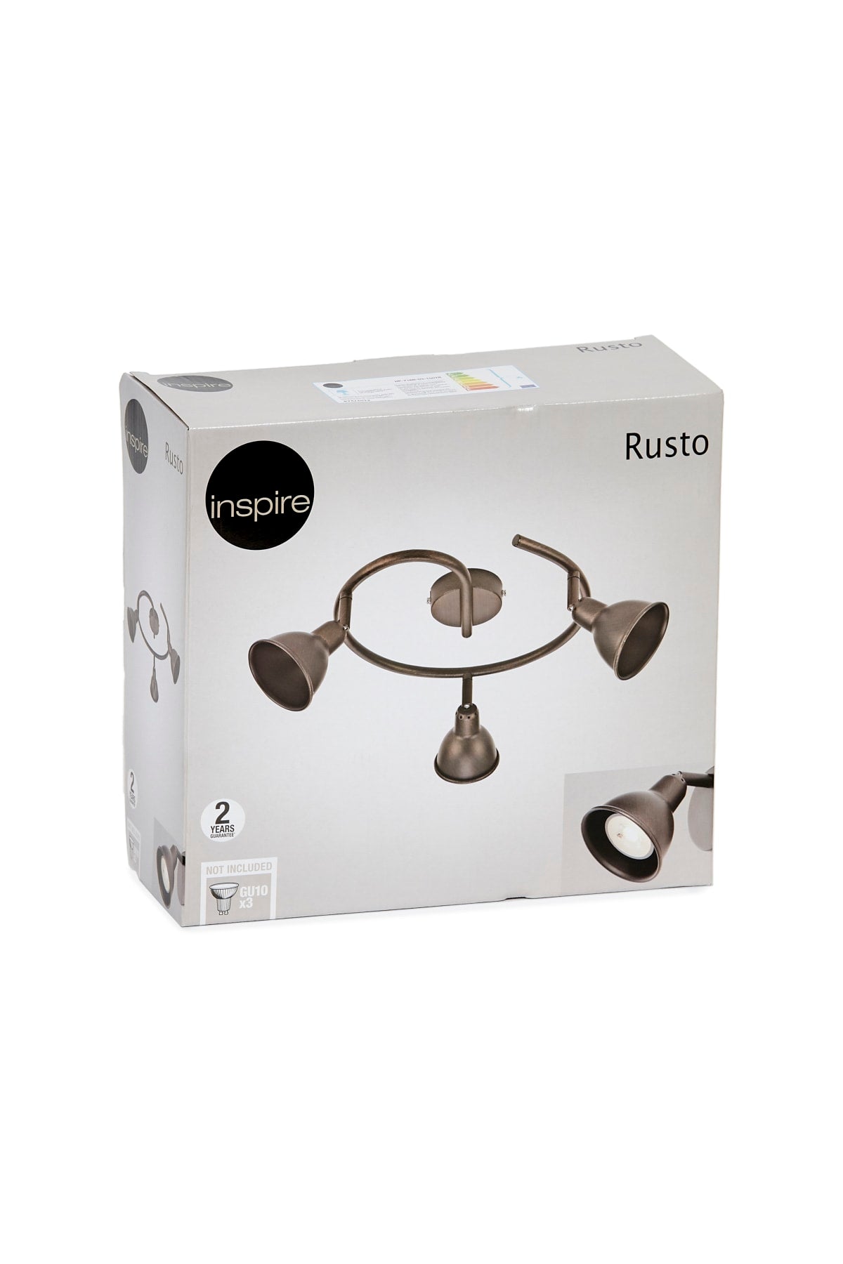 Bricocenter RUSTO RUST METAL SPOTLIGHTS 3XGU10=35W