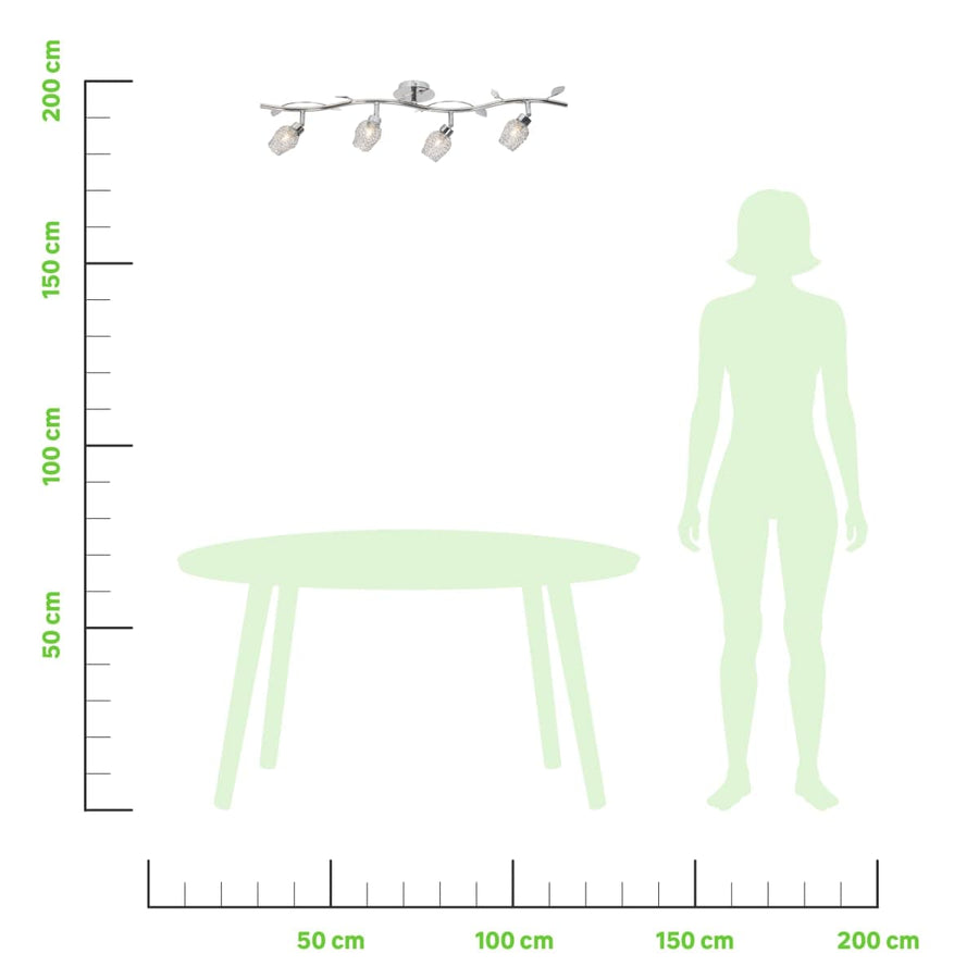 Bricocenter ADRIANA SPOTLIGHTS METAL CHROME 4XG9=28W