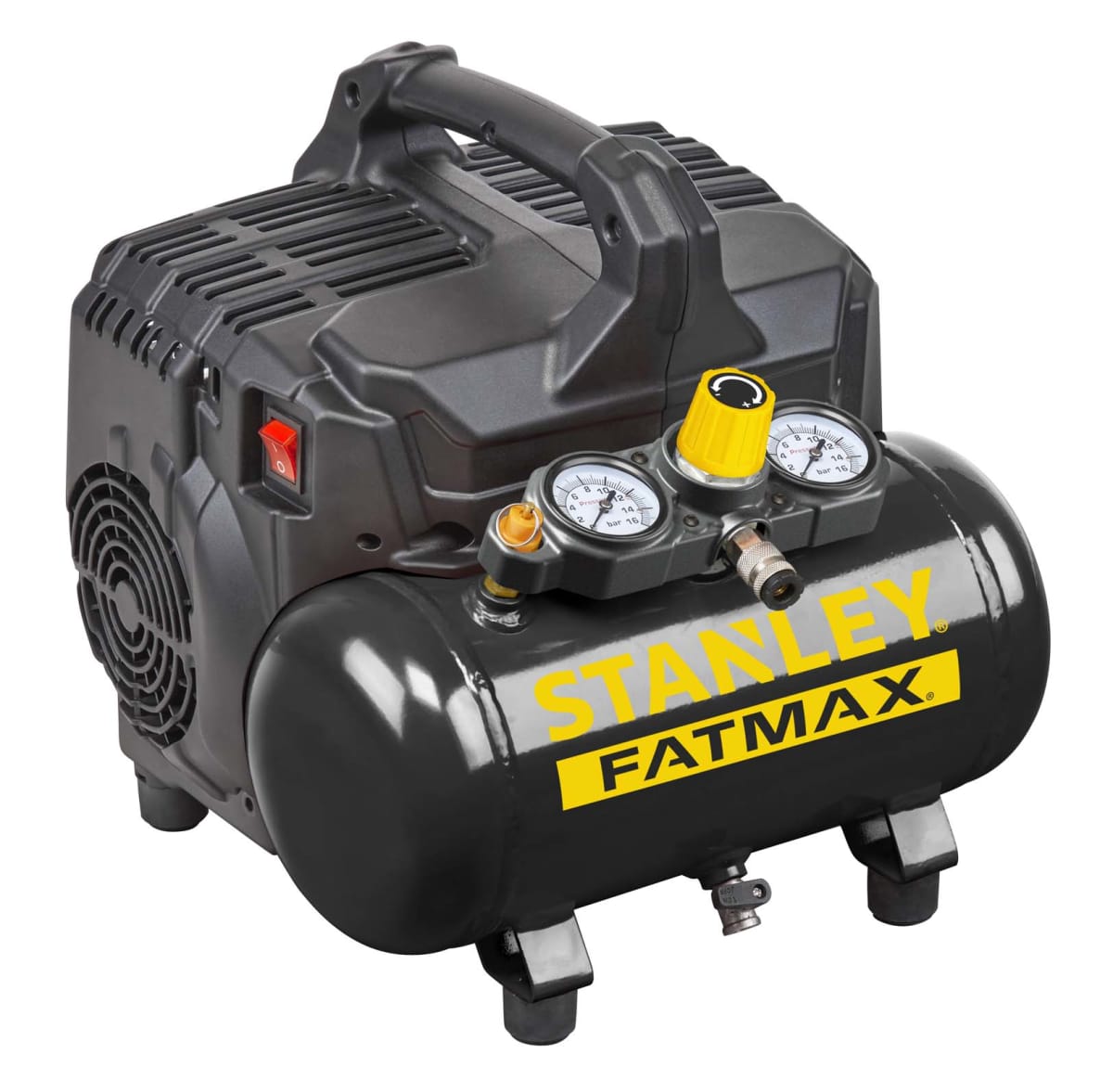 Bricocenter STANLEY FAT MAX 6L 1.0HP 8BAR SILENCED COMPRESSOR