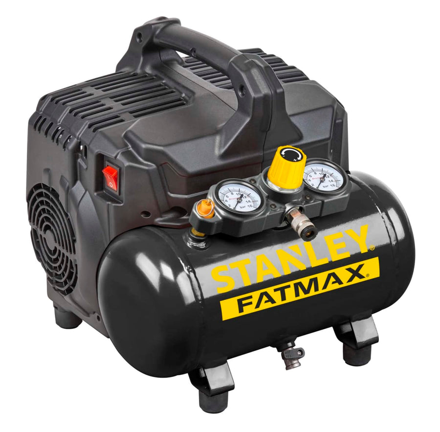 Bricocenter STANLEY FAT MAX 6L 1.0HP 8BAR SILENCED COMPRESSOR
