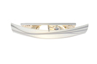 CEILING LAMP SONNY WHITE GLASS AND CHROME 40X40 CM 3XE27=42W