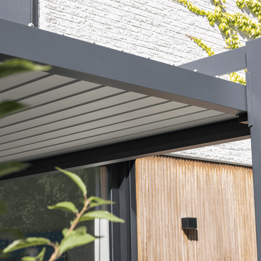 Clima Odyssea bioclimatic aluminium pergola, 320 x 358.5 cm, anthracite, Naterial