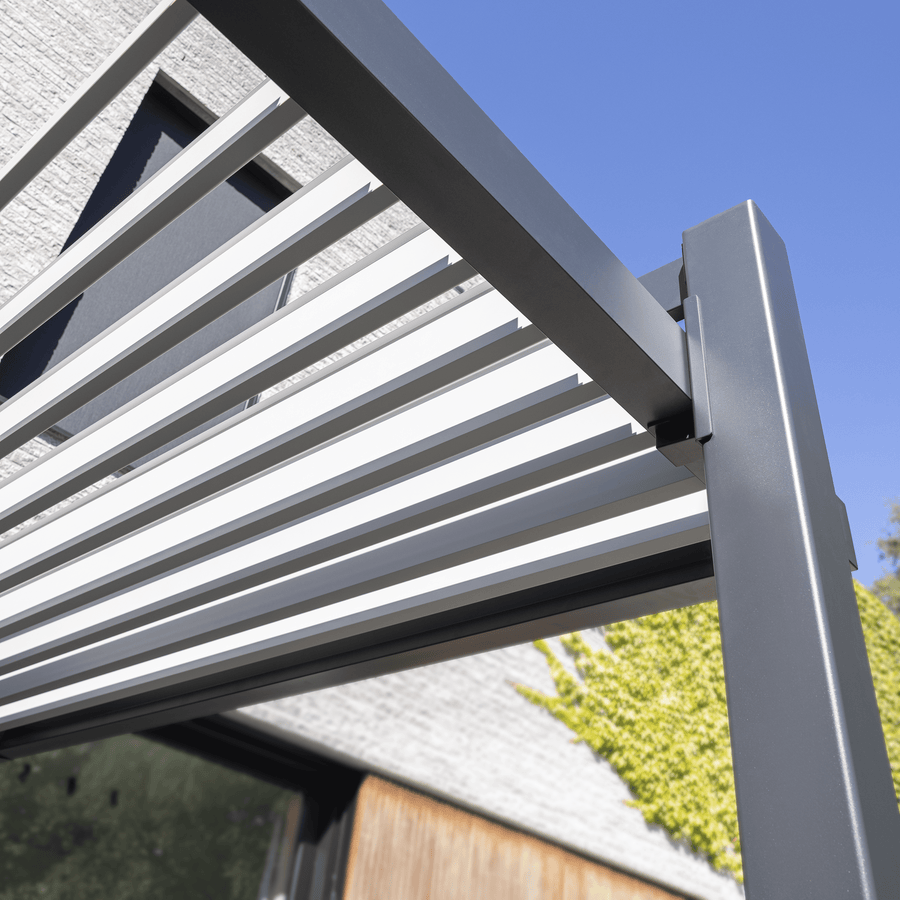 Clima Odyssea bioclimatic aluminium pergola, 320 x 358.5 cm, anthracite, Naterial