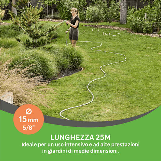 Aquamax watering hose, 15 mm in diameter, 25 metres + 5 metres free Geolia