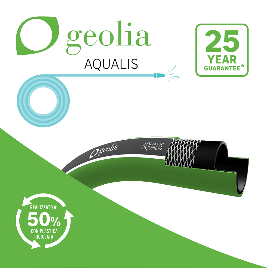 Tubo irrigazione aqualis diam. 15mm 25t + 5mt omaggio geolia