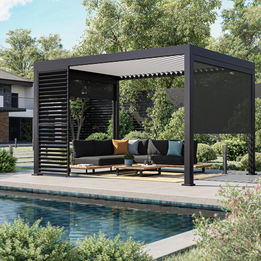 Clima Astra bioclimatic aluminium pergola, 300x393, anthracite, Naterial