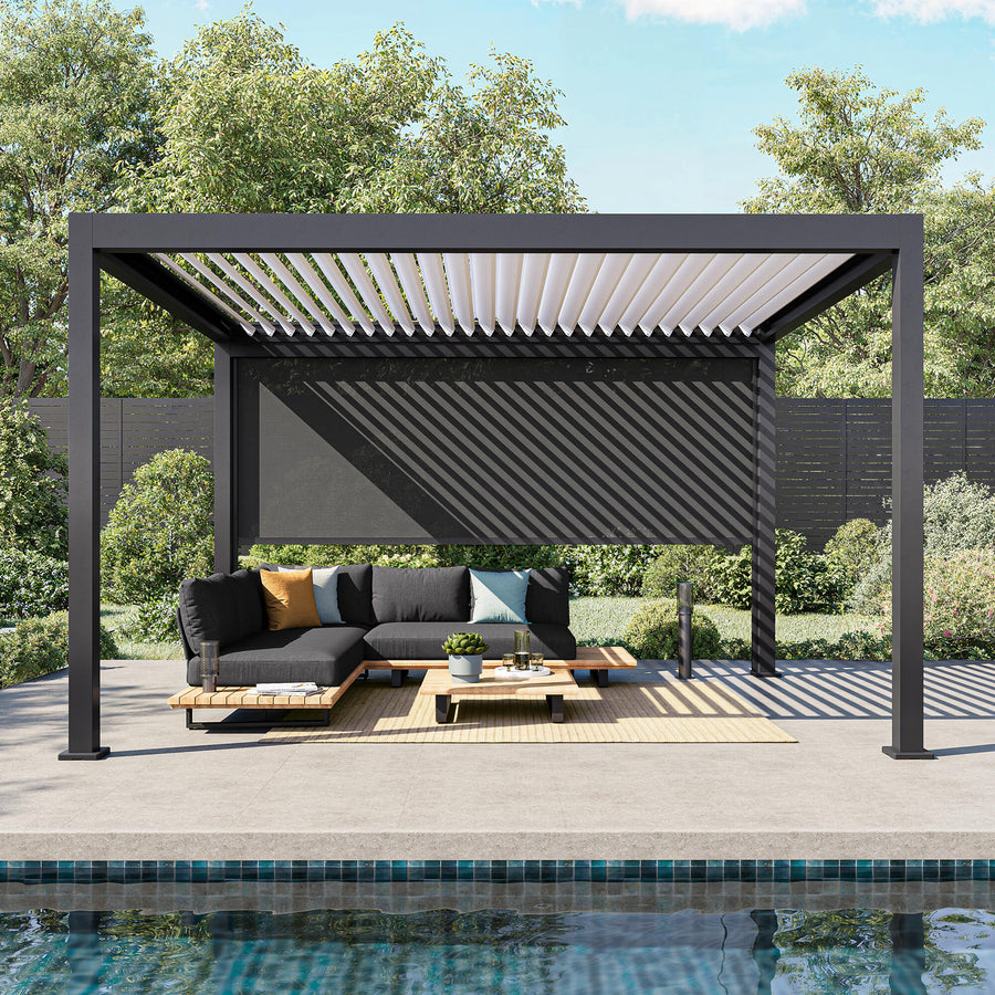 Clima Astra bioclimatic aluminium pergola, 300x393, anthracite, Naterial