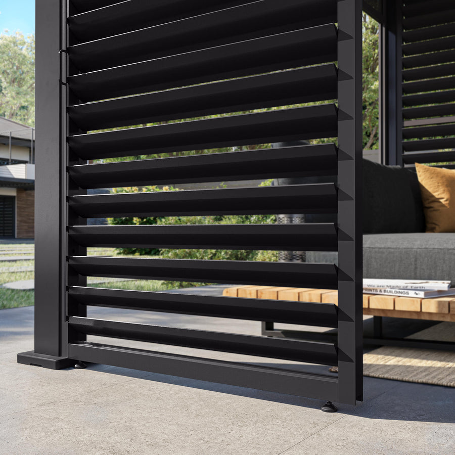 Side panel for the Clima Astra lean-to pergola 300/393, anthracite