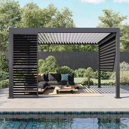 Clima Astra bioclimatic aluminium pergola, 300x393, anthracite, Naterial