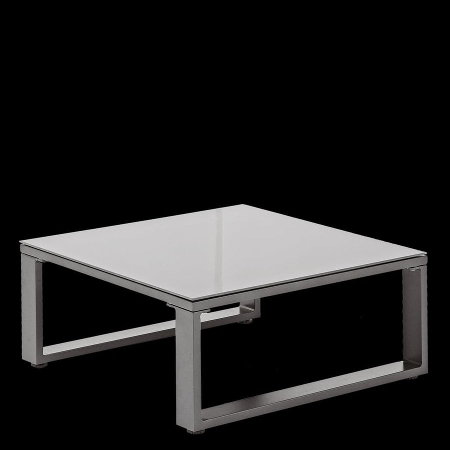Bricocenter COFFEE SET LYRA NATERIAL 4-SEATER ALUMINIUM GLASS TOP WITH CUSHIONS
