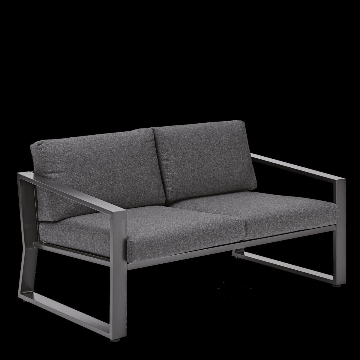 Bricocenter COFFEE SET LYRA NATERIAL 4-SEATER ALUMINIUM GLASS TOP WITH CUSHIONS