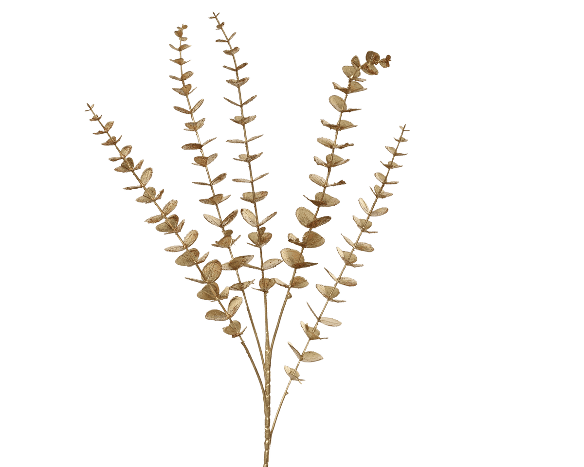 Decorative branch, L12 x W7 x H85 cm, gold