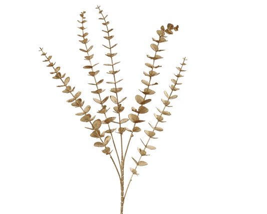 Decorative branch, L12 x W7 x H85 cm, gold