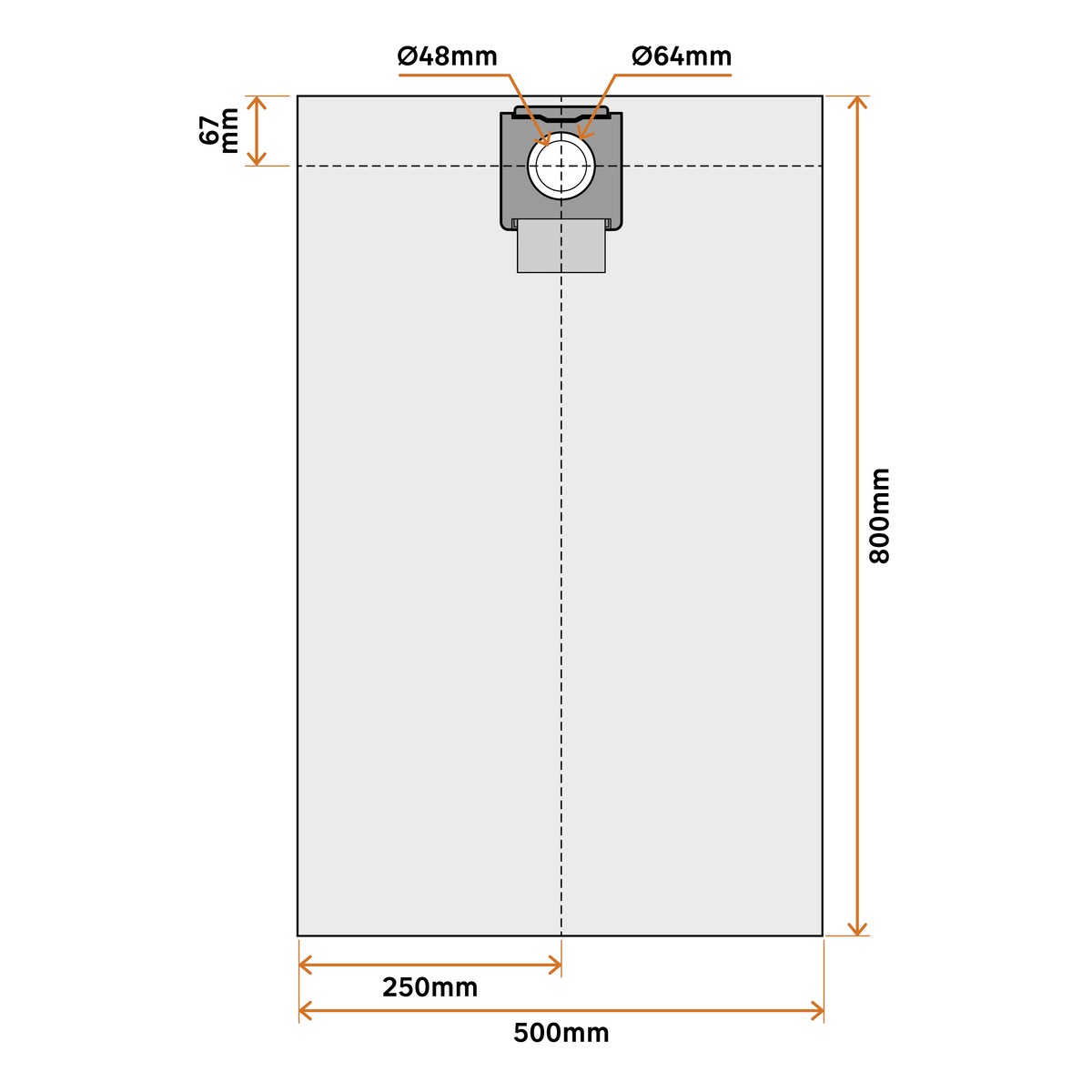 4 fabric dust bags for the Dexter Pro 30-litre bin