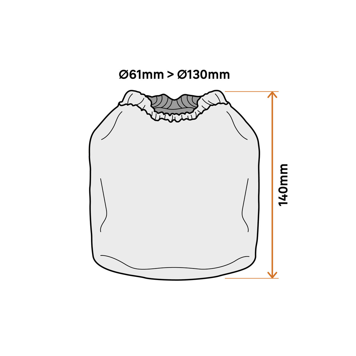 Bag filter for Dexter Practyl VO1215PF 15-litre bin