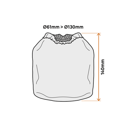 Bag filter for Dexter Practyl VO1215PF 15-litre bin