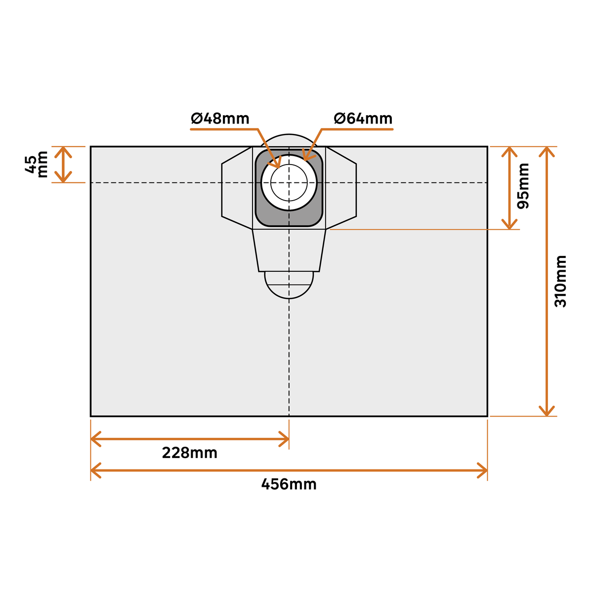 4 fabric dust bags for the Dexter 12–20-litre bin