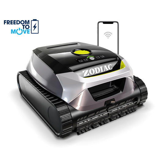 Zodiac freedom lite battery-powered swimming pool robot for pools up to 15x5m