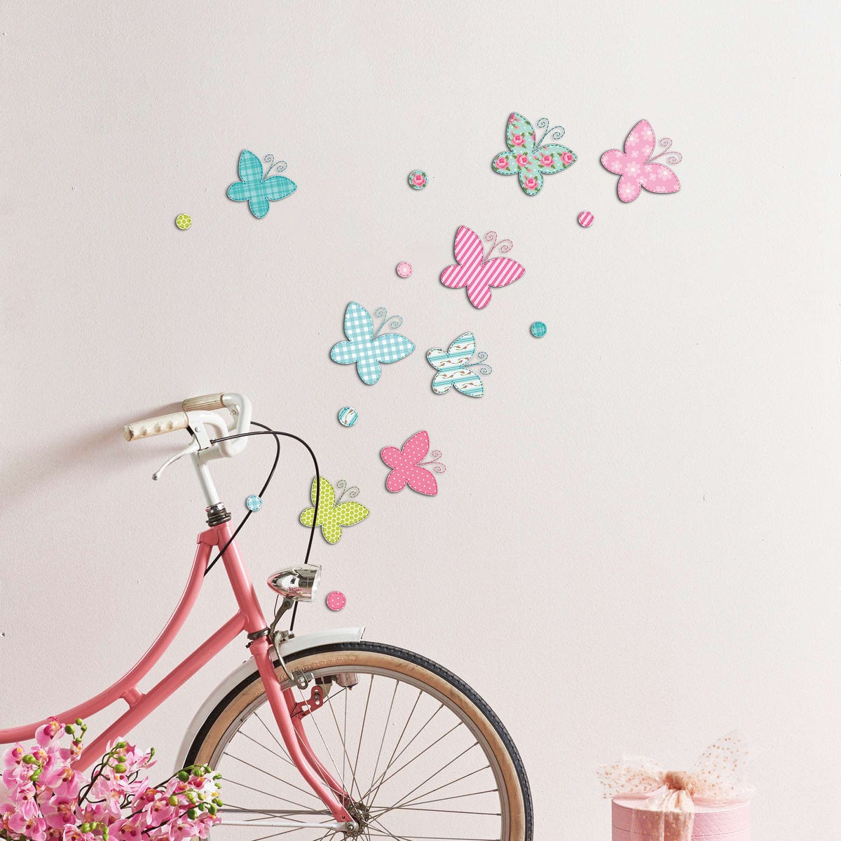 Bricocenter 3 LEVEL KIDS BUTTERFLIES STICKER 30X30CM