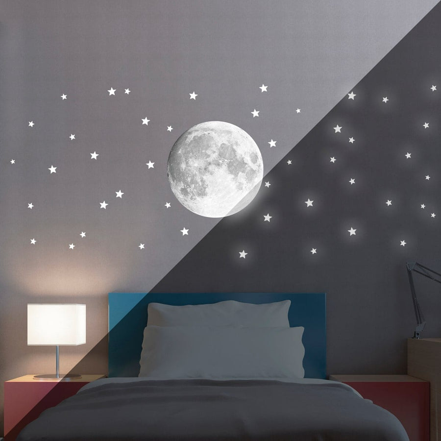 Bricocenter GLOW MOON STICKER L 47X67 CM