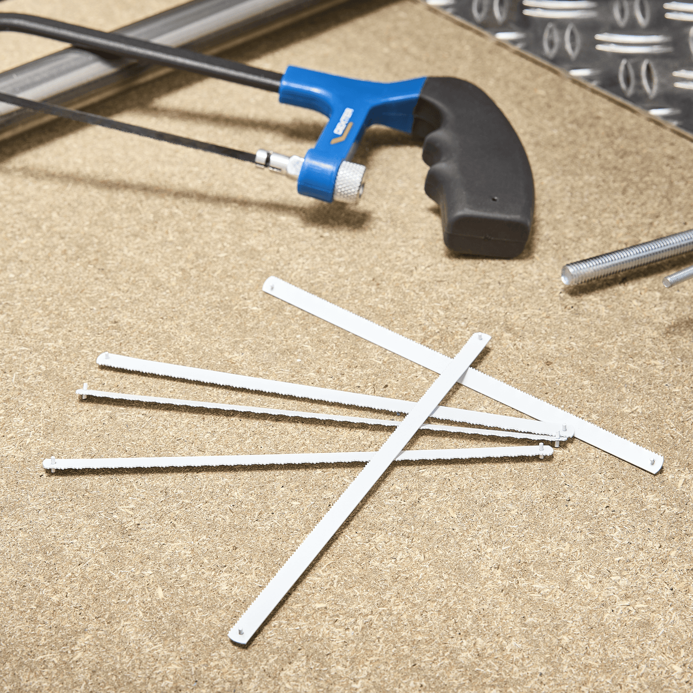 5 Dexter 150mm replacement blades for a 24 tpi metal-cutting jigsaw