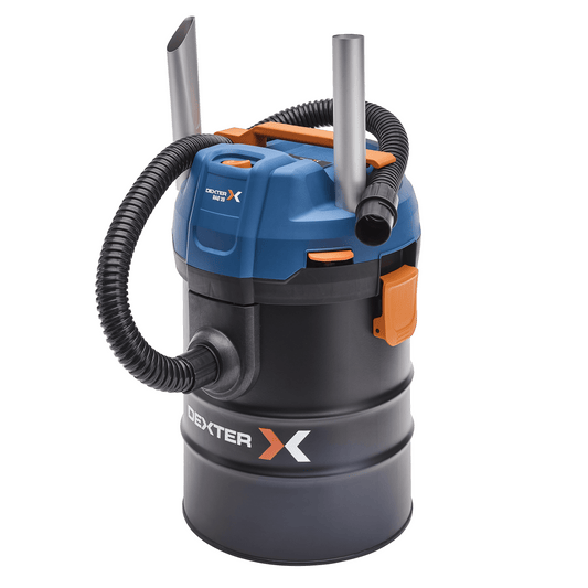 20-litre vacuum cleaner/ash extractor, Dexter 1400 W, with metal tank