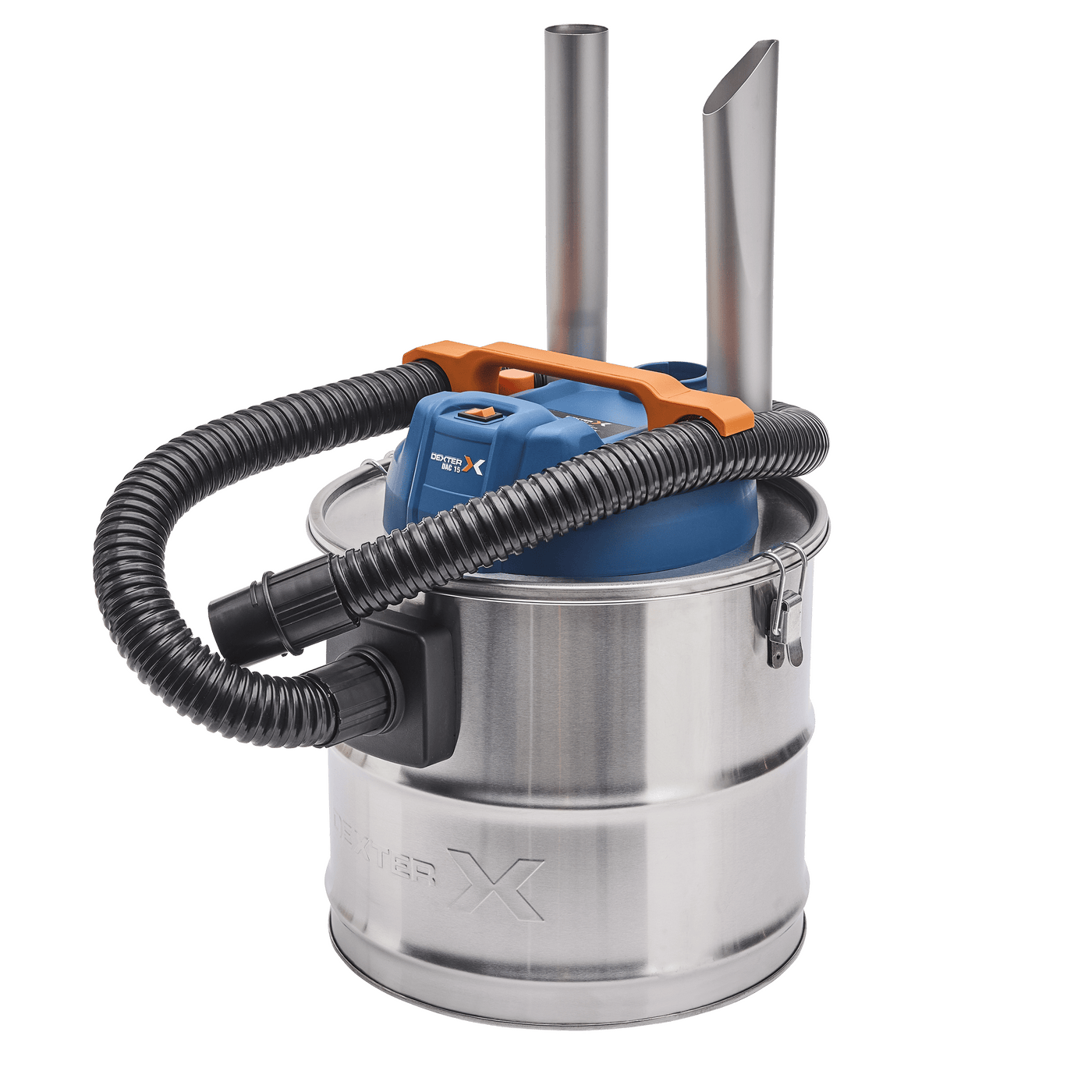 15-litre vacuum cleaner/ash extractor, Dexter 1100 W, with metal tank