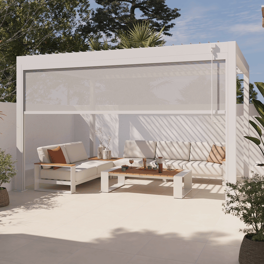 Clima Astra bioclimatic aluminium pergola, 300x393, white Naterial
