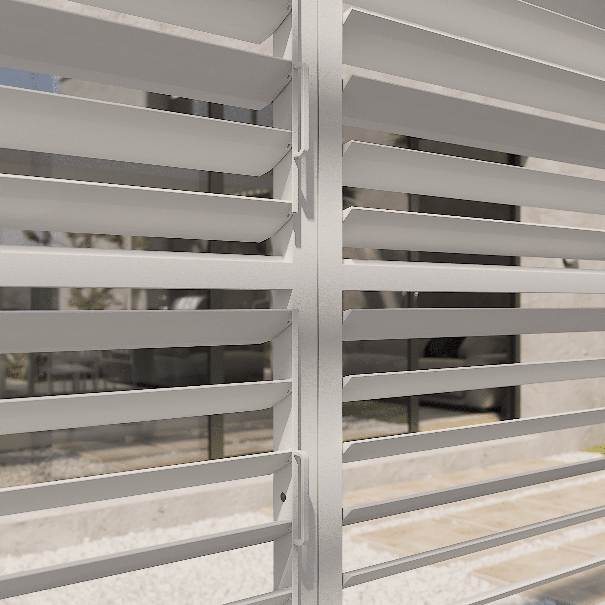 Side panel for the Clima Astra lean-to pergola, 300/393, white