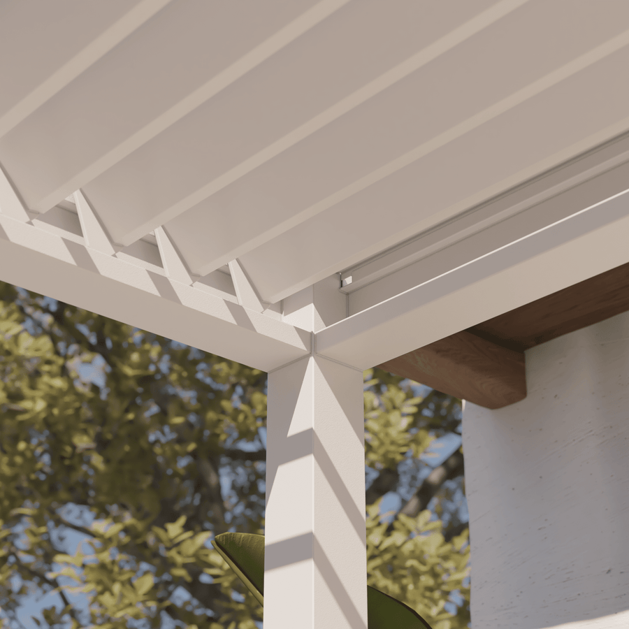 Clima Astra bioclimatic aluminium pergola, 300x393, white Naterial