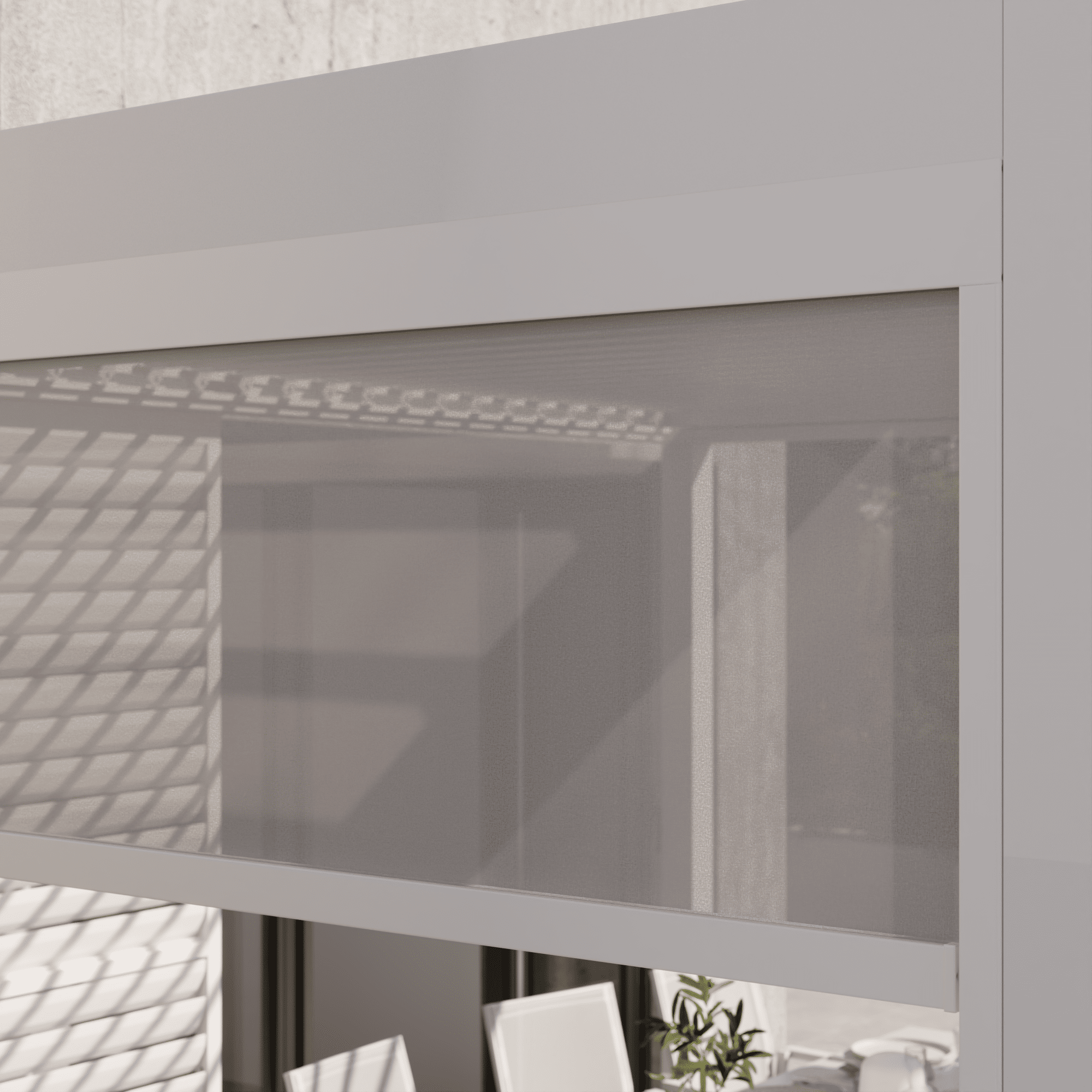 3-metre white ‘Clima Astra’ pergola awning