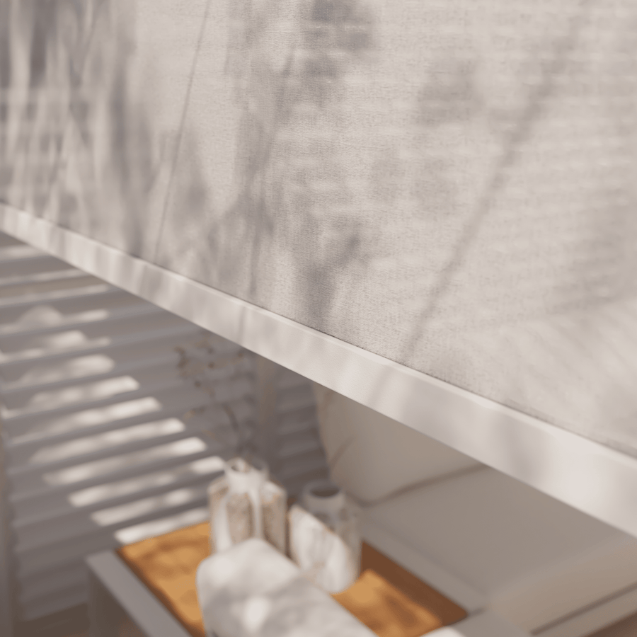 3-metre white ‘Clima Astra’ pergola awning
