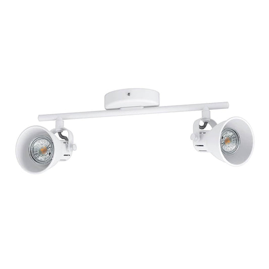 Bricocenter FARETTI SERAS METALLO BIANCO 2XGU10=3.3W