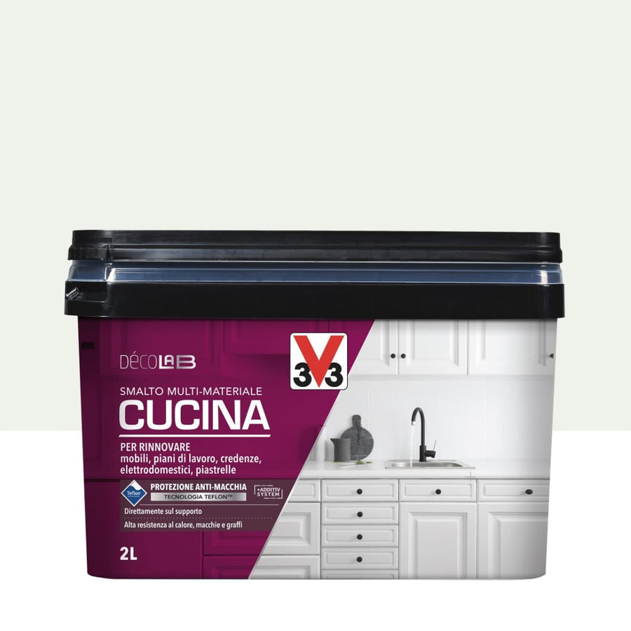 Bricocenter GLAZE KITCHEN FURNITURE WHITE COTTON SATIN 2 L