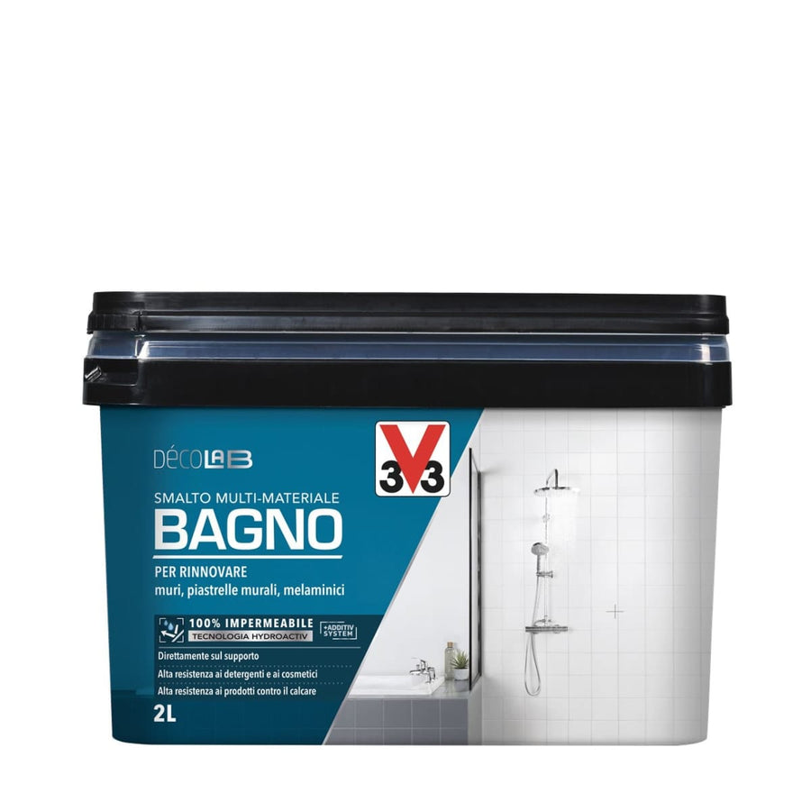 Bricocenter BATHROOM WALL AND TILE ENAMEL WHITE SATIN 2 L
