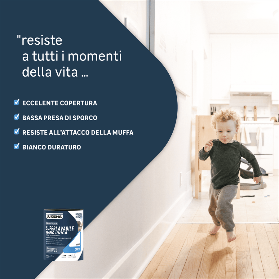Luxens superwashable manounica white paint 750 ml
