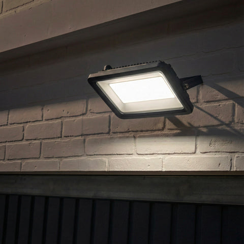 Proiettore yonkers alluminio grigio led 100w luce cct ip65
