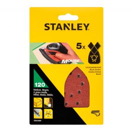 ABRASIVE FOR MOUSE WOOD SANDER 140X98MM GRIT 120, 5 PIECES