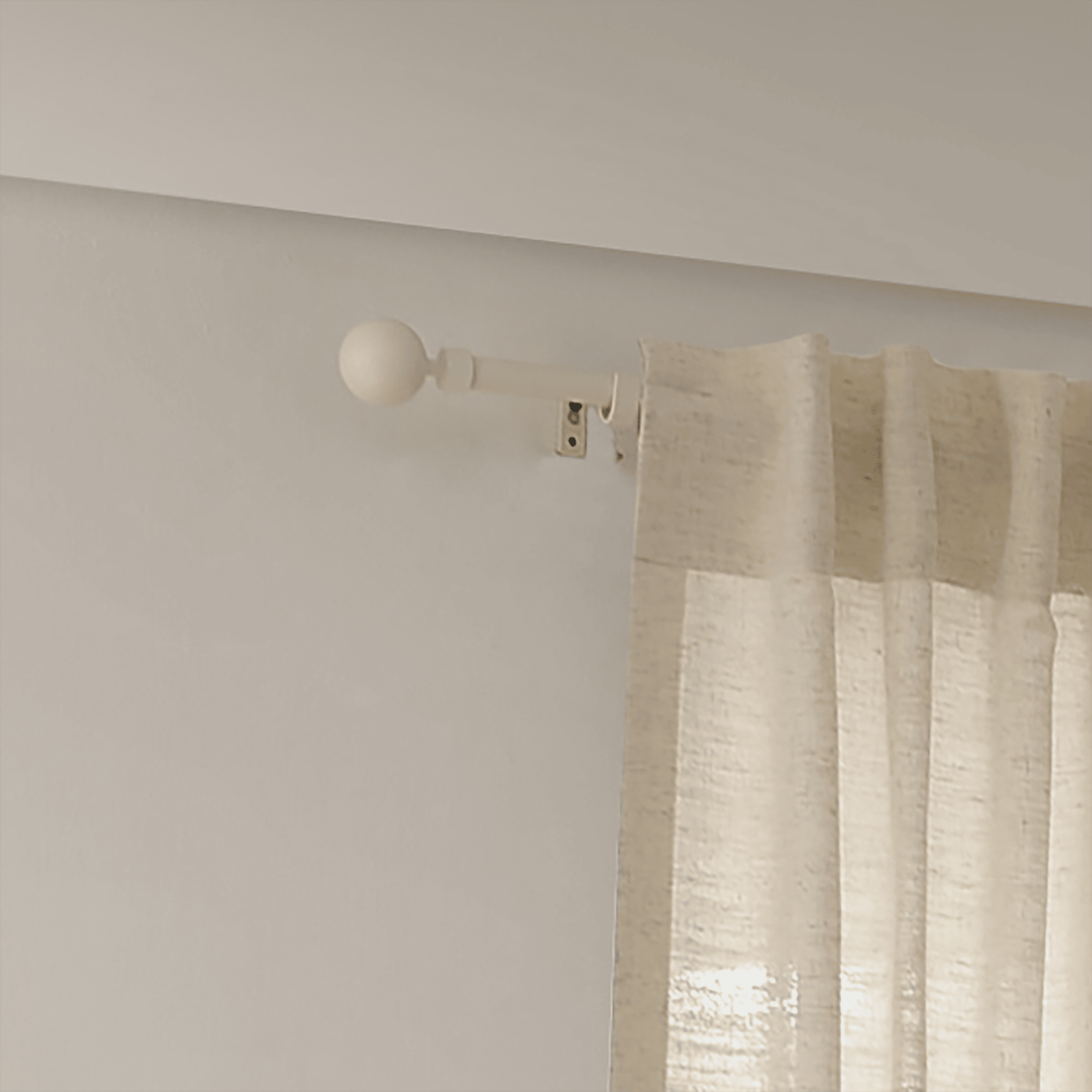 Metal ball re-hanging kit, matt white, d16/19, 210–385 cm